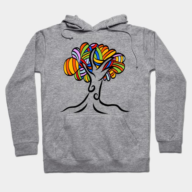 The tree of colour Hoodie by stephenignacio